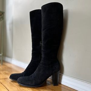 Prada Suede, calf height boots, size 39 1/2